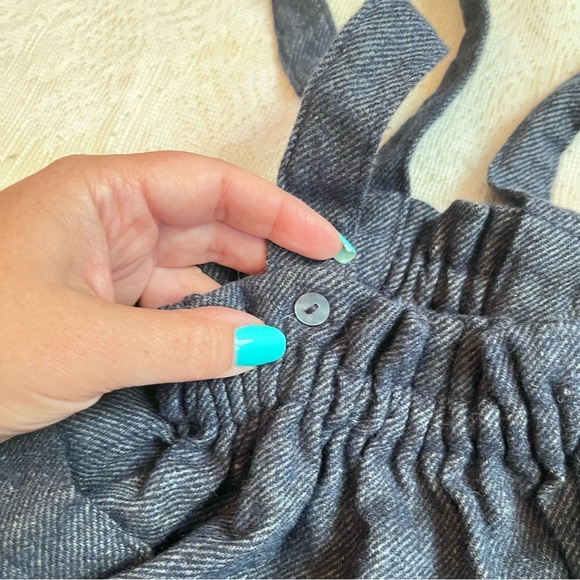 Tocoto Vintage girls wool blend suspender skirt - Picture 4 of 9